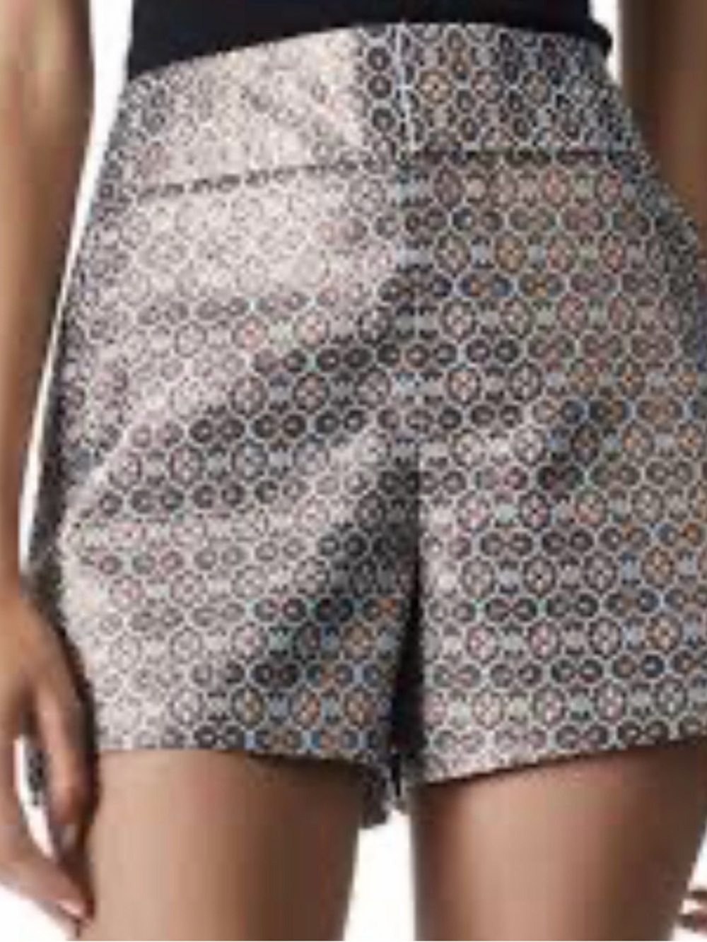 Alice + Olivia Cady Metallic High Waist Short size 6 NEW Perfect condition